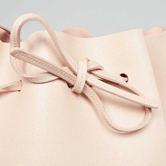 Mansur Gavriel Rosa Saffiano Leather Large Bucket Bag - Picture 6 of 9